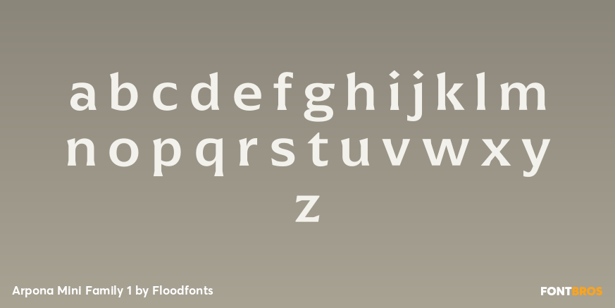 Arpona Mini Family 1 Font Poster #1