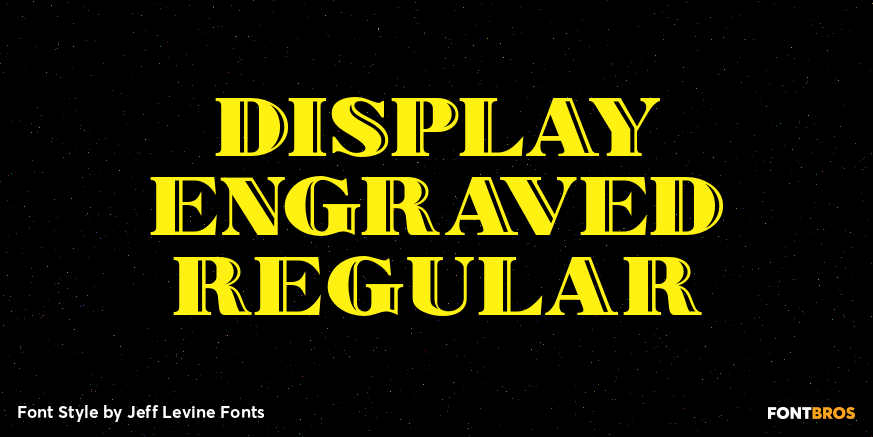 Display Engraved Regular Poster