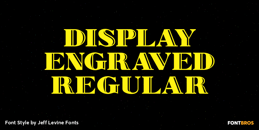 Display Engraved Regular Poster