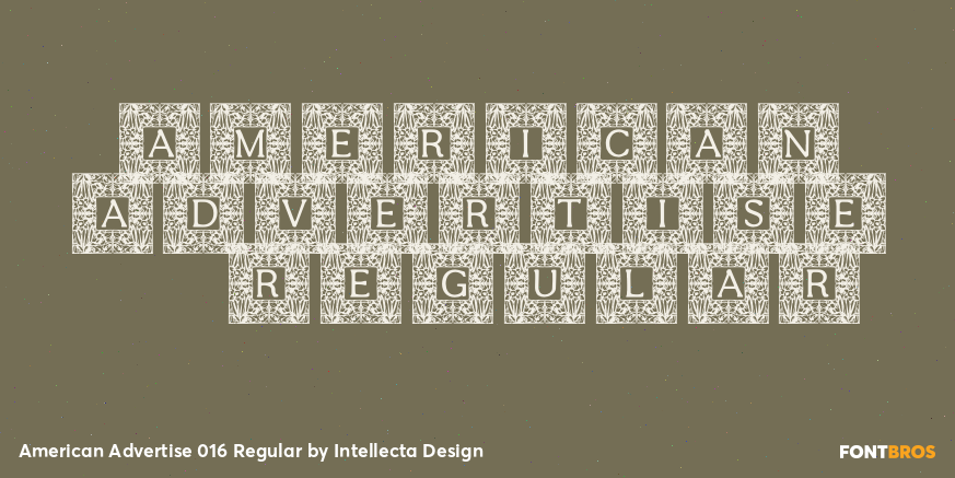 American Advertise 016 Regular Poster