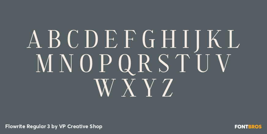 Flowrite Regular 3 Font Poster #2