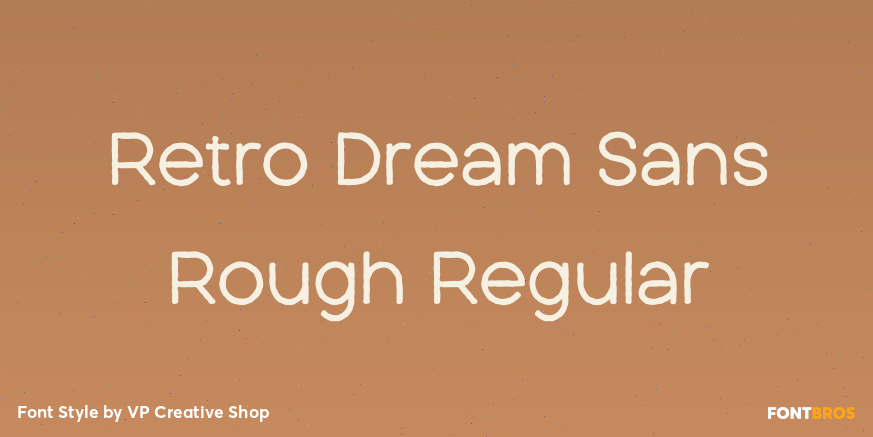Retro Dream Sans Rough Regular Poster