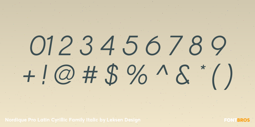 Nordique Pro Latin Cyrillic Family Italic Font Poster #4