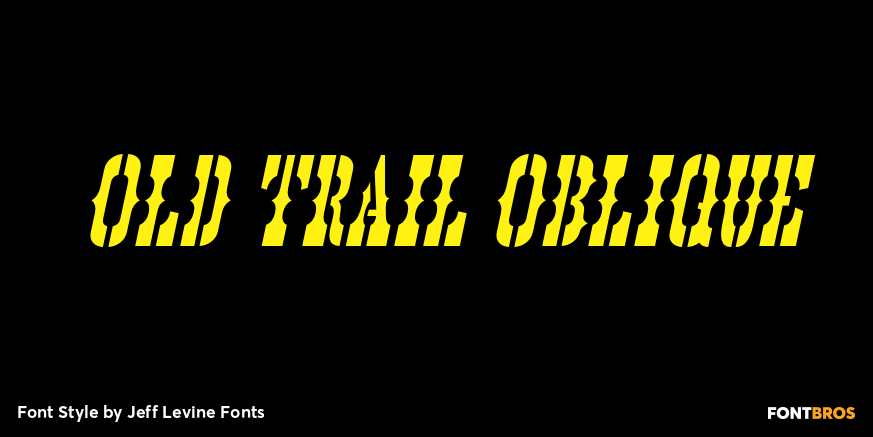 Old Trail Oblique Poster
