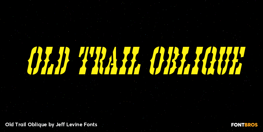 Old Trail Oblique Poster