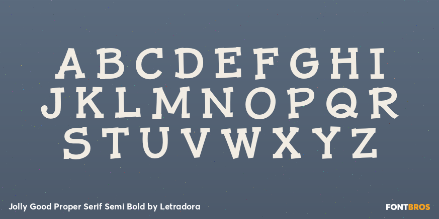 Jolly Good Proper Serif Semi Bold Font Poster #2