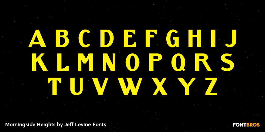 Morningside Heights Font Poster #3