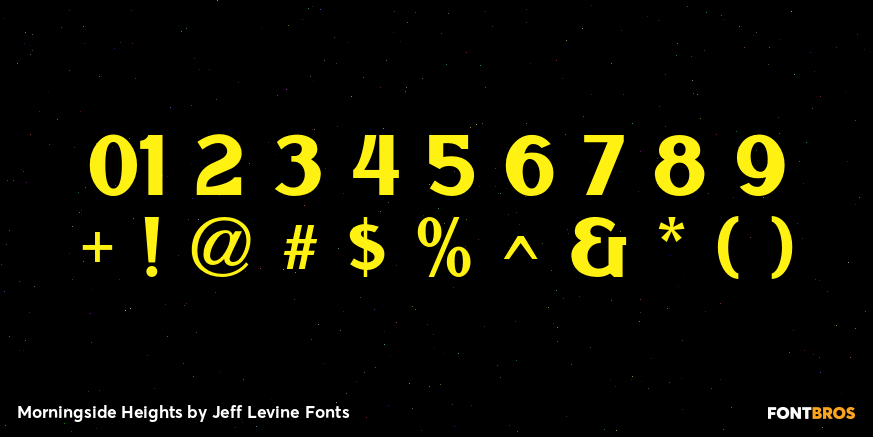 Morningside Heights Font Poster #4