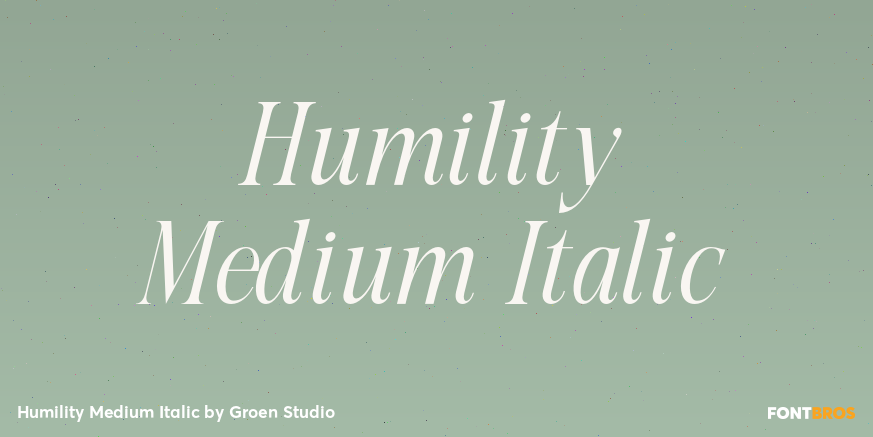 Humility Medium Italic Poster