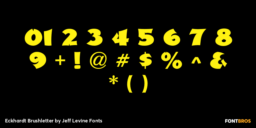 Eckhardt Brushletter Font Poster #4