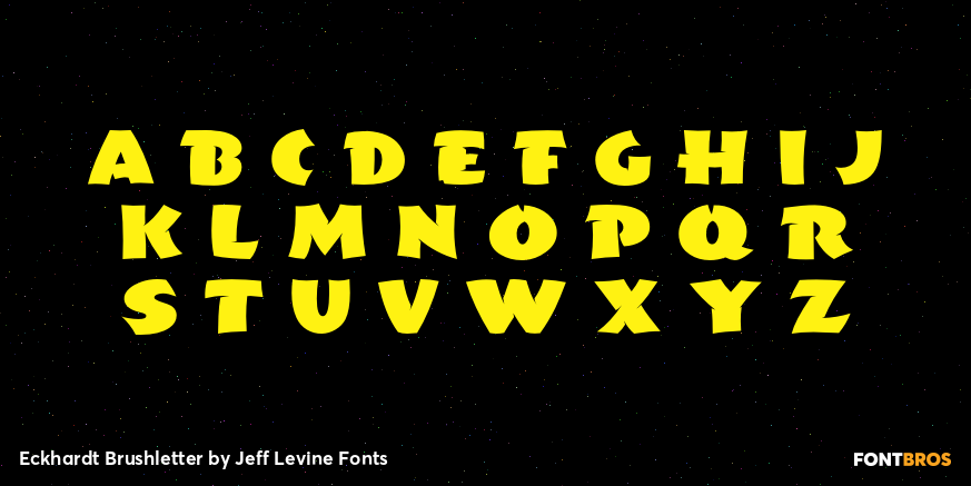 Eckhardt Brushletter Font Poster #3