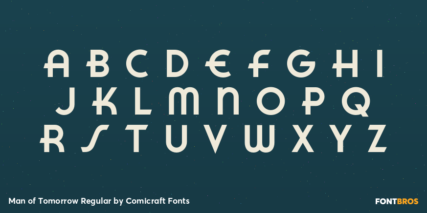 Man of Tomorrow Regular Font Poster #2