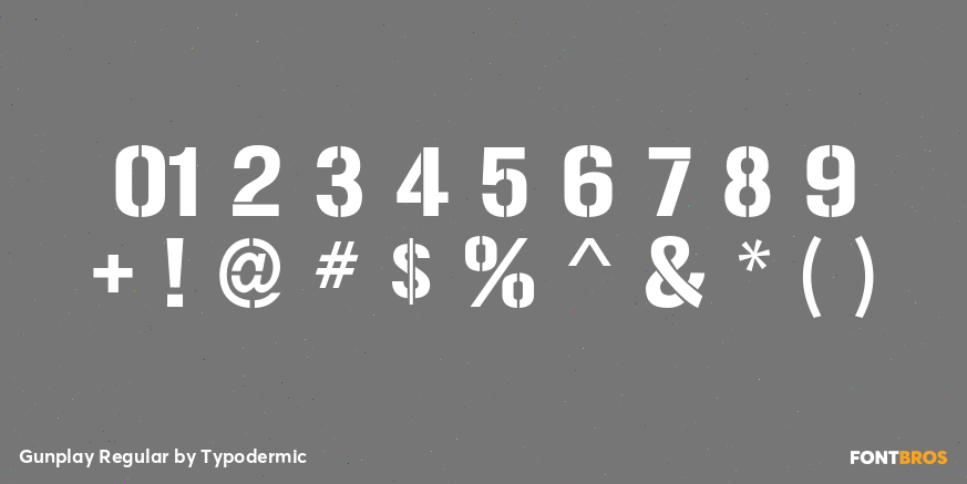 Gunplay Regular Font Poster #4