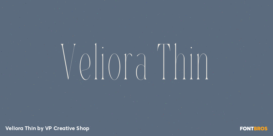 Veliora Thin Font Poster #1