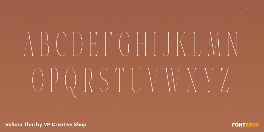 Veliora Thin Font Poster #2