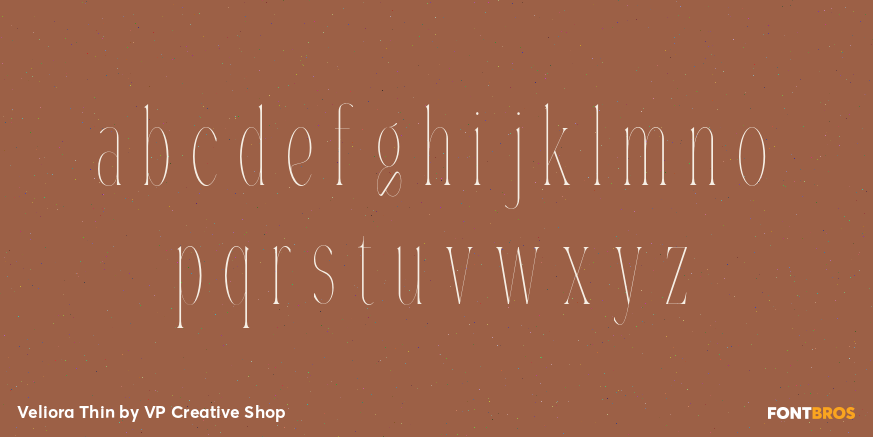 Veliora Thin Font Poster #3