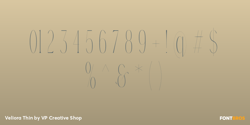 Veliora Thin Font Poster #4