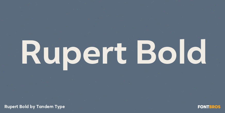 Rupert Bold Font Poster