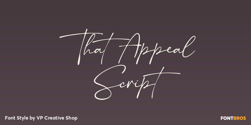 That Appeal Script Poster