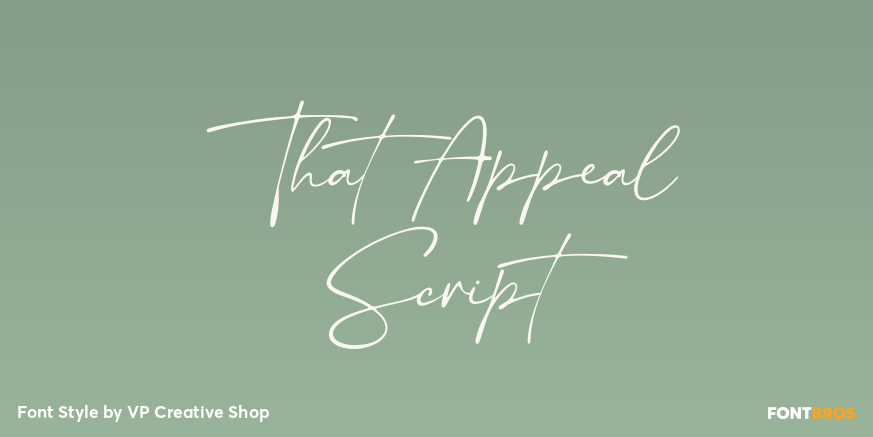 That Appeal Script Poster