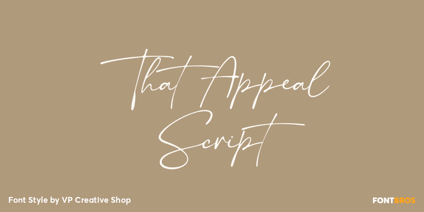 That Appeal Script Poster