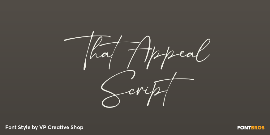 That Appeal Script Poster