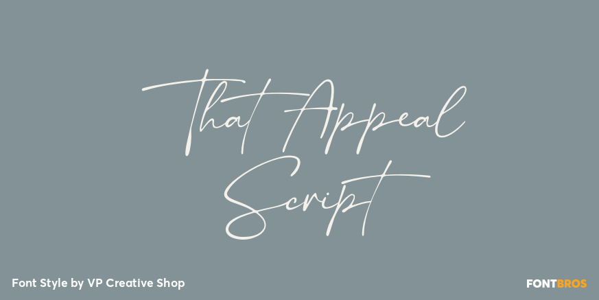 That Appeal Script Poster