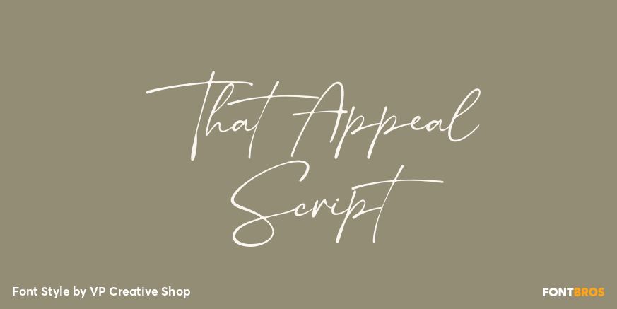 That Appeal Script Poster