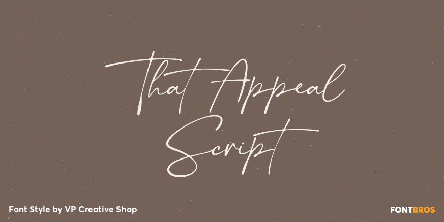 That Appeal Script Poster