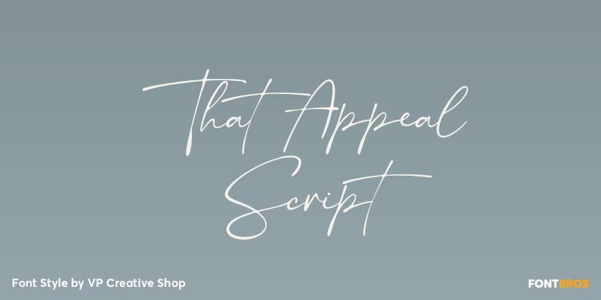 That Appeal Script Poster