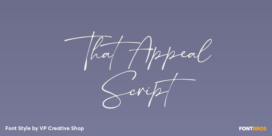 That Appeal Script Poster