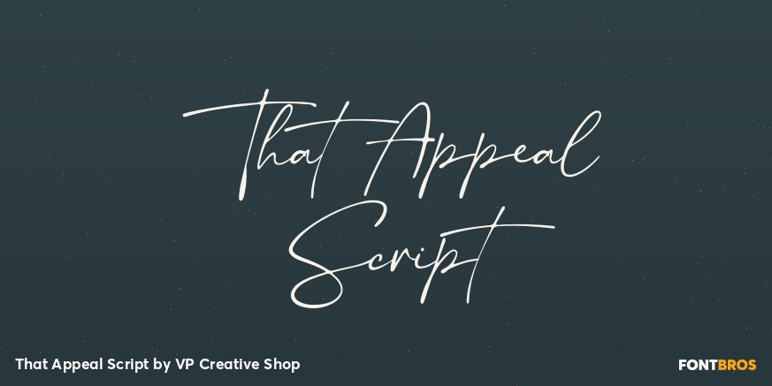 That Appeal Script Poster