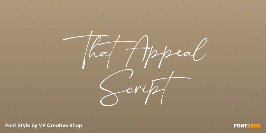 That Appeal Script Poster