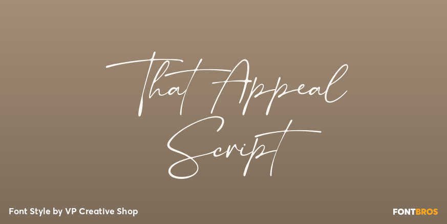 That Appeal Script Poster