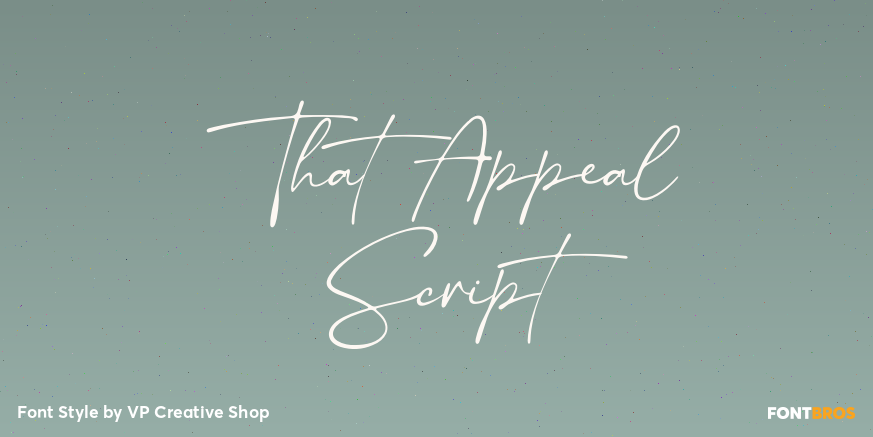 That Appeal Script Poster