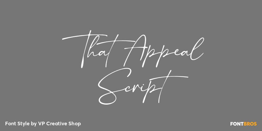 That Appeal Script Poster