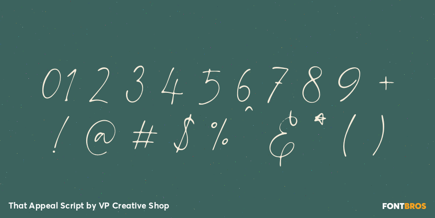 That Appeal Script Font Poster #4