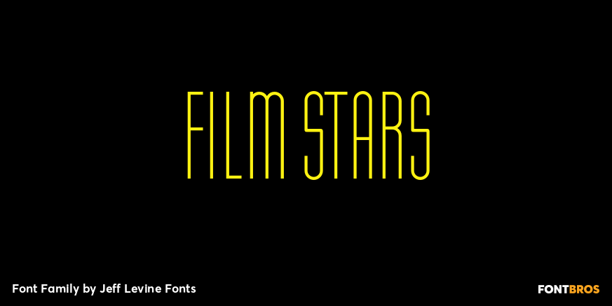 Film Stars Font Family Poster