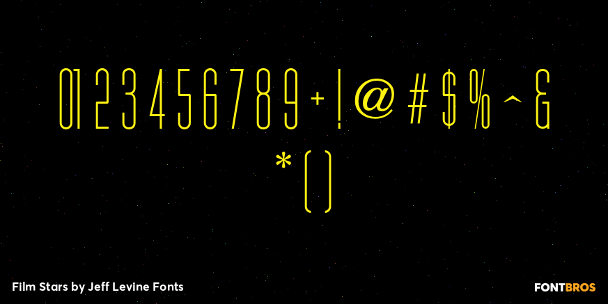 Film Stars Font Poster #4