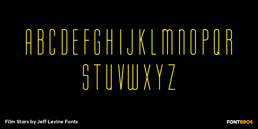 Film Stars Font Poster #2