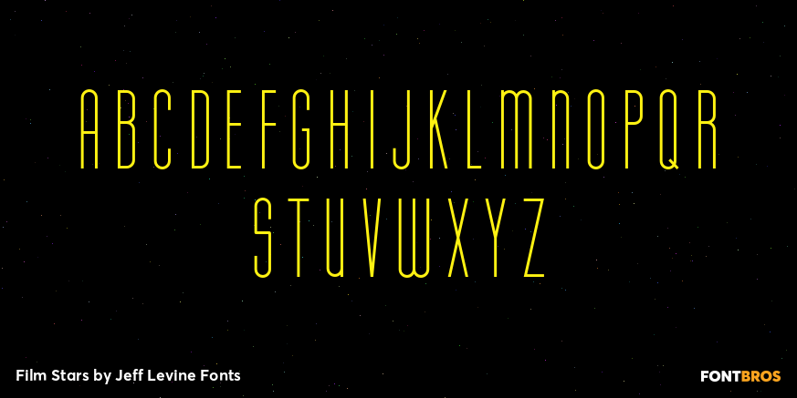 Film Stars Font Poster #3