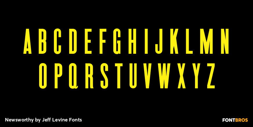 Newsworthy Font Poster #3