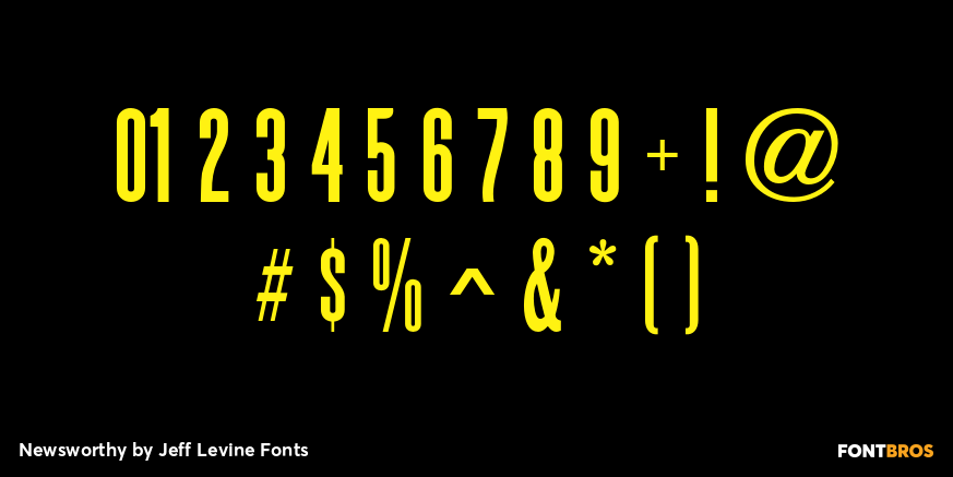 Newsworthy Font Poster #4