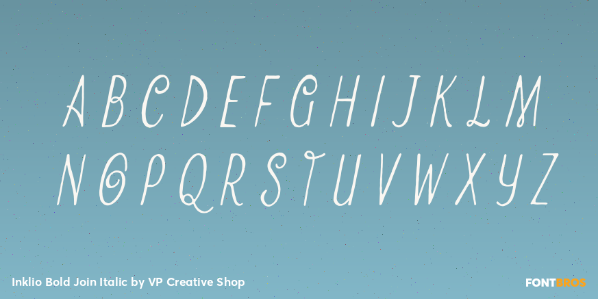 Inklio Bold Join Italic Font Poster #2