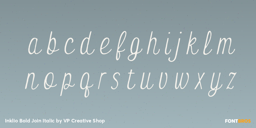 Inklio Bold Join Italic Font Poster #3