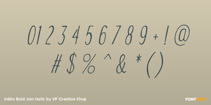 Inklio Bold Join Italic Font Poster #4
