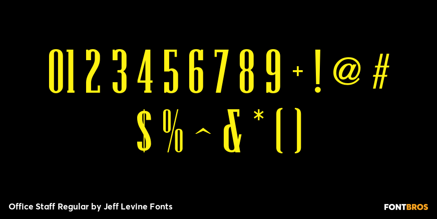 Office Staff Regular Font Poster #1
