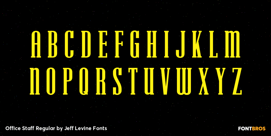 Office Staff Regular Font Poster #2