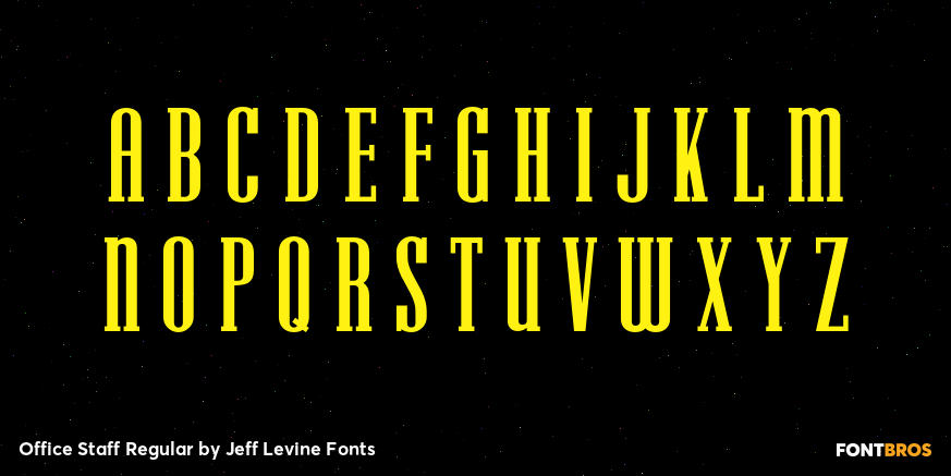 Office Staff Regular Font Poster #1