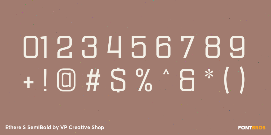 Ethere S SemiBold Font Poster #4